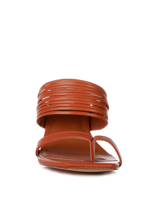 Follow Me Mid Block Heel Sandals - Oh So Boujie