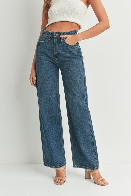 HIGH WAISTED SKATER JEANS - Oh So Boujie
