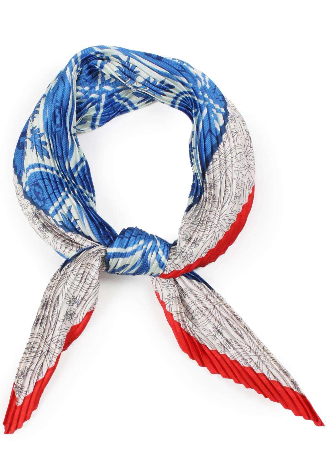 Circle Link Pleated Satin Scarf - Oh So Boujie