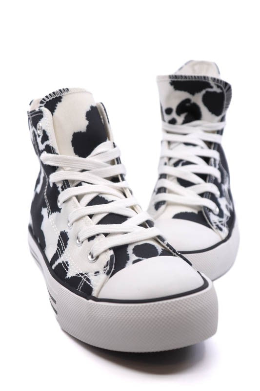 High Top Canvas Sneaker - Oh So Boujie