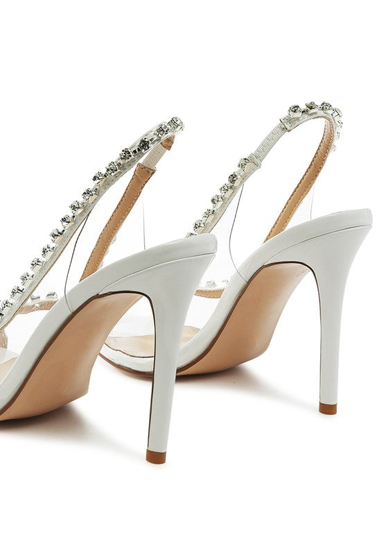 Camarine Clear Stiletto Sling-back - Oh So Boujie