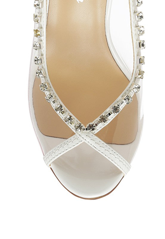 Camarine Clear Stiletto Sling-back - Oh So Boujie