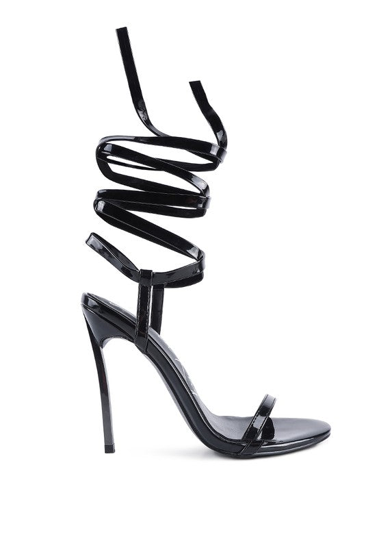 SMACKER STILETTO LACE UP SANDAL - Oh So Boujie