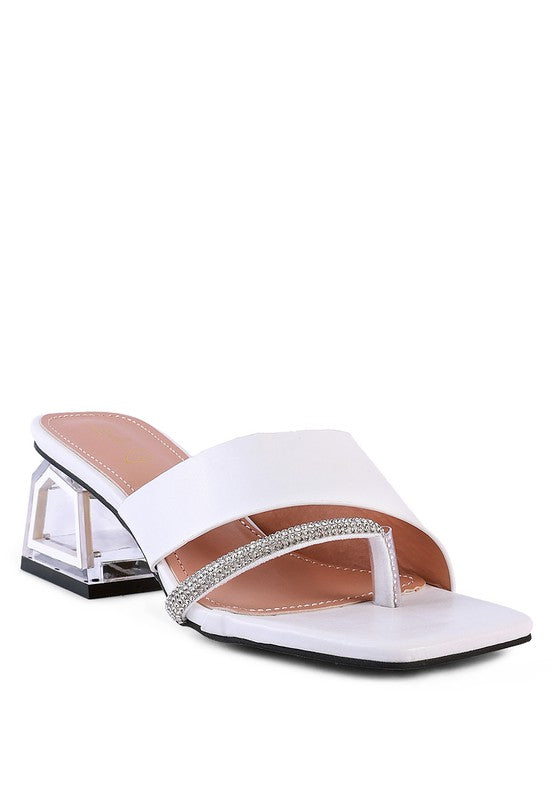 GOFLY NEVER MINIMAL LOW HEEL SANDALS - Oh So Boujie