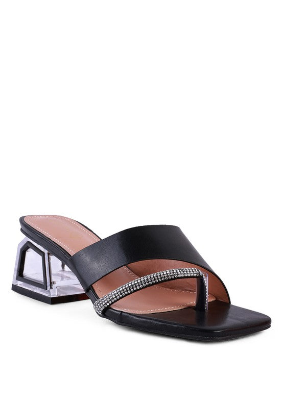 GOFLY NEVER MINIMAL LOW HEEL SANDALS - Oh So Boujie