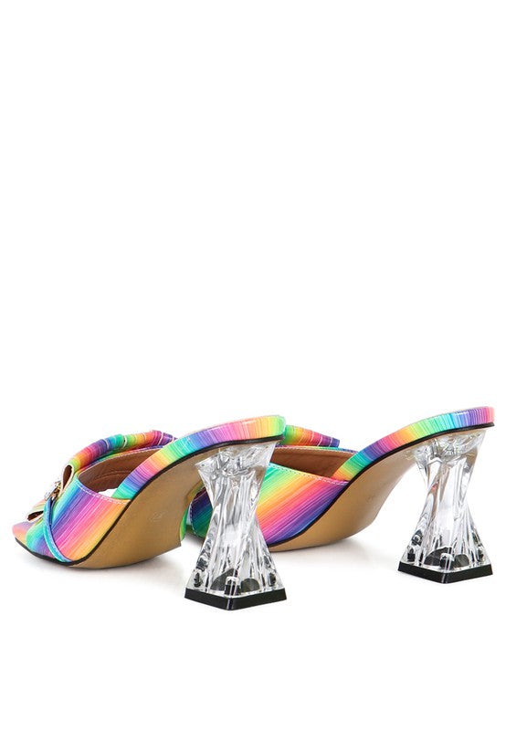 Fantasy Clear Heel Jewel Sandals - Oh So Boujie