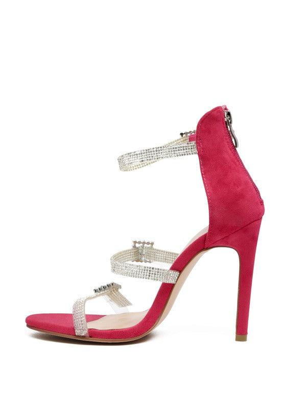 INES BLING STRAP HIGH HEEL SANDALS - Oh So Boujie