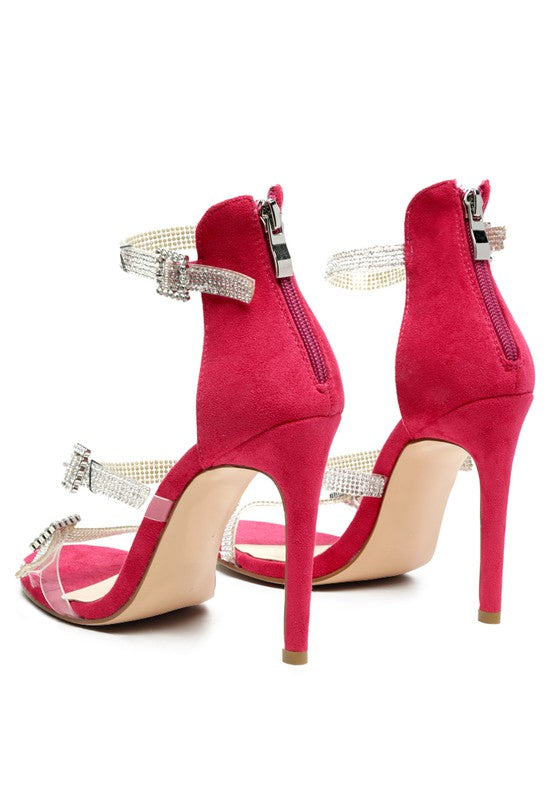 INES BLING STRAP HIGH HEEL SANDALS - Oh So Boujie