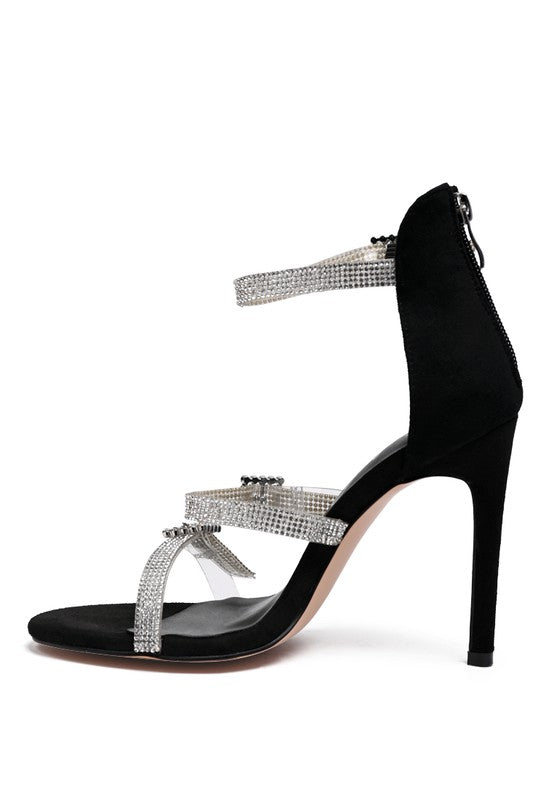 INES BLING STRAP HIGH HEEL SANDALS - Oh So Boujie