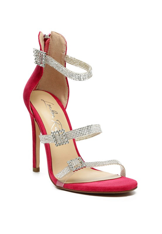 INES BLING STRAP HIGH HEEL SANDALS - Oh So Boujie