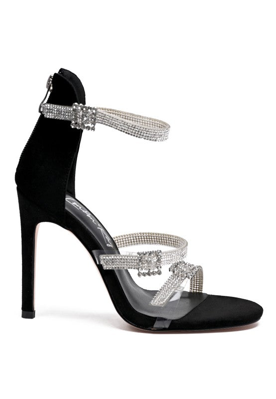 INES BLING STRAP HIGH HEEL SANDALS - Oh So Boujie