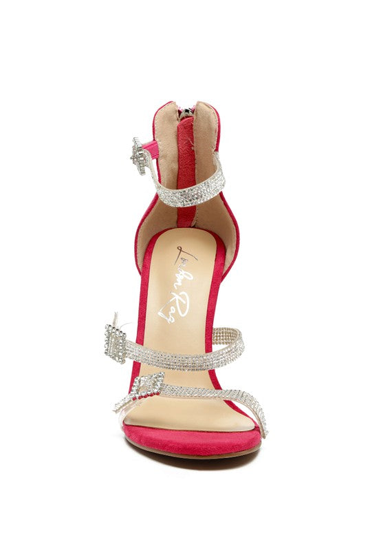 INES BLING STRAP HIGH HEEL SANDALS - Oh So Boujie