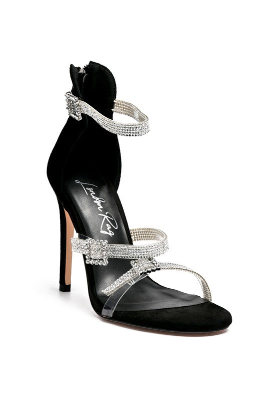 INES BLING STRAP HIGH HEEL SANDALS - Oh So Boujie