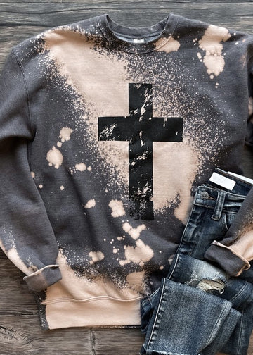 Bleached Cross Sweatshirt