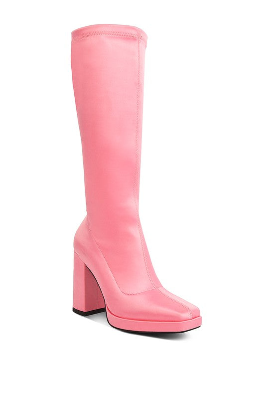 PRESTO Stretchable Satin Long Boot - Oh So Boujie