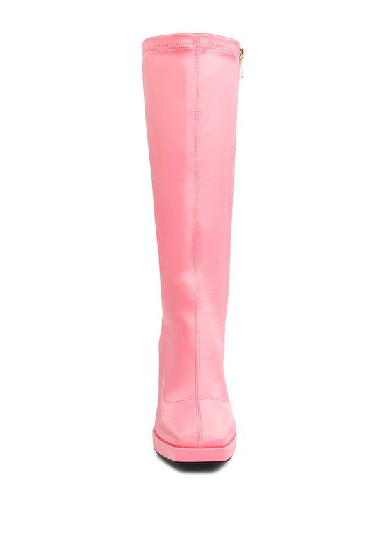 PRESTO Stretchable Satin Long Boot - Oh So Boujie