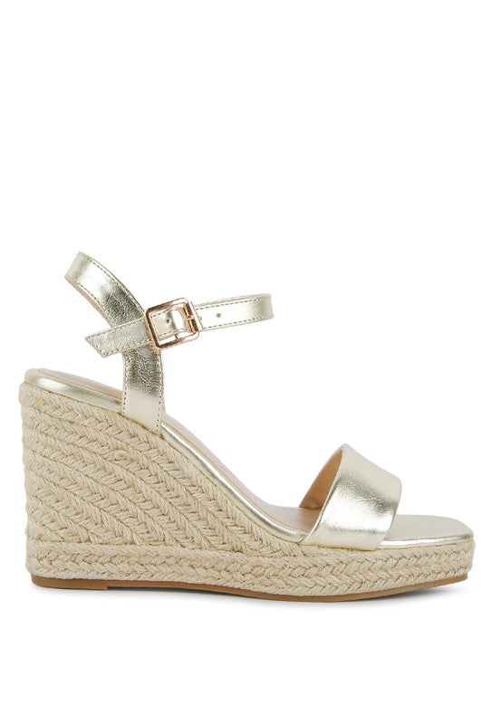 Augie Woven Wedge Sandals - Oh So Boujie