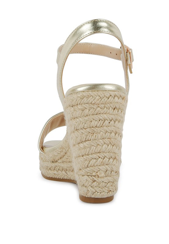 Augie Woven Wedge Sandals - Oh So Boujie