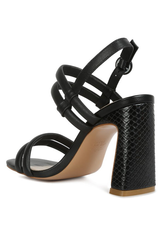 AVIANNA Slim Block Heel Sandal - Oh So Boujie