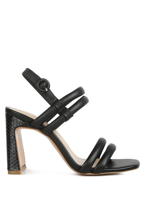 AVIANNA Slim Block Heel Sandal - Oh So Boujie