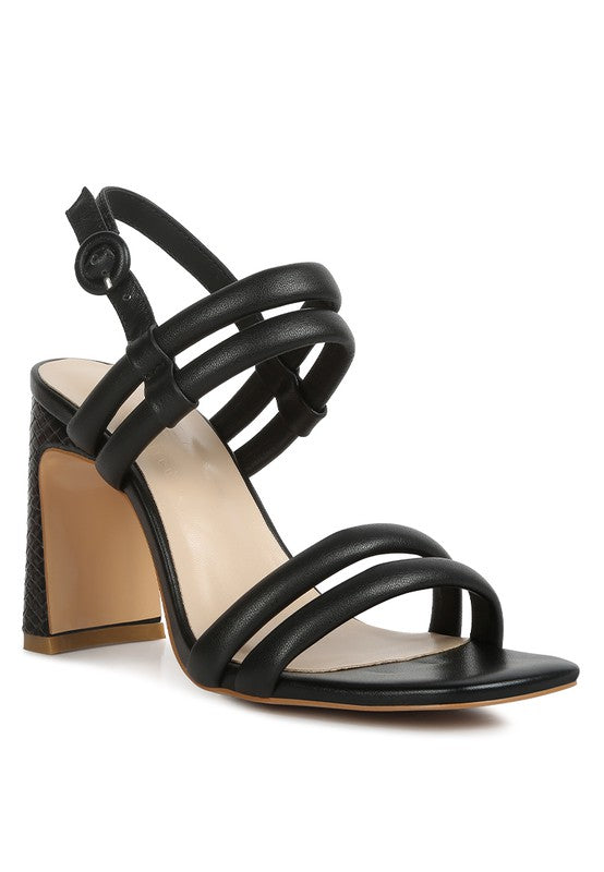 AVIANNA Slim Block Heel Sandal - Oh So Boujie