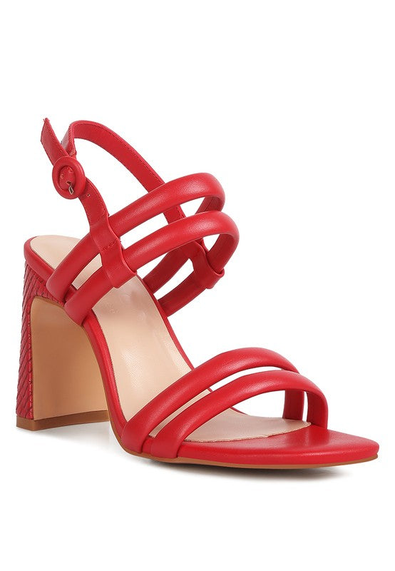 AVIANNA Slim Block Heel Sandal - Oh So Boujie