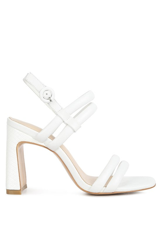 AVIANNA Slim Block Heel Sandal - Oh So Boujie