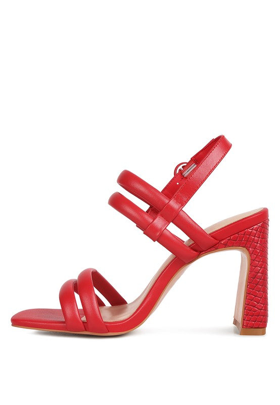 AVIANNA Slim Block Heel Sandal - Oh So Boujie