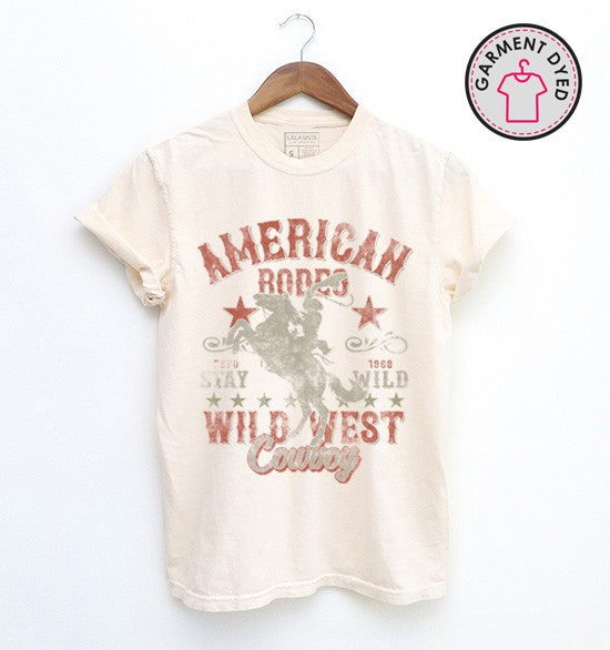 American Rodeo Dyed Graphic T - Oh So Boujie