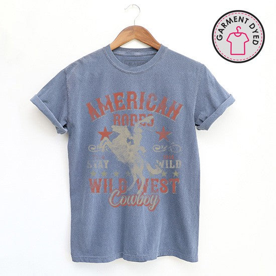 American Rodeo Dyed Graphic T - Oh So Boujie