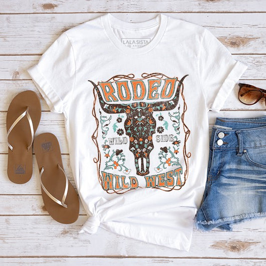 RODEO WILD WEST GRAPHIC T SHIRTS - Oh So Boujie