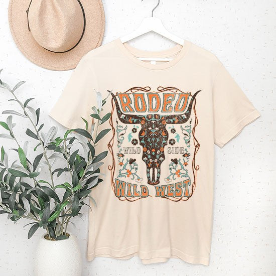 RODEO WILD WEST GRAPHIC T SHIRTS - Oh So Boujie