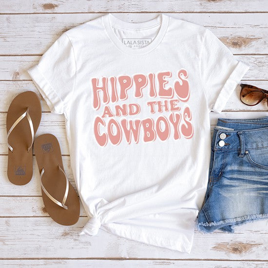 HIPPIES AND THE COWBOYS GRAPHIC T SHIRTS - Oh So Boujie