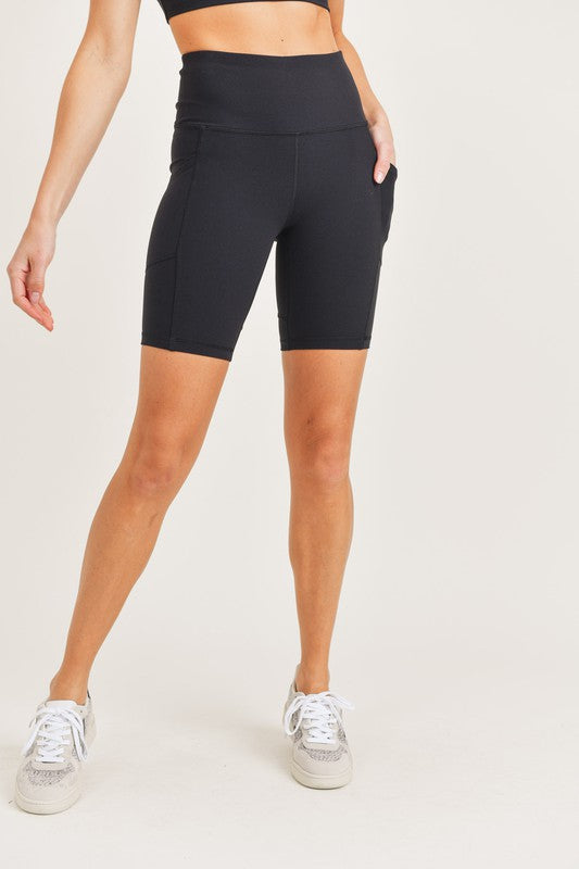 Bronze-Tactel-Lycra High-Impact Biker Shorts - Oh So Boujie