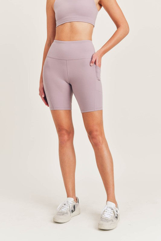 Bronze-Tactel-Lycra High-Impact Biker Shorts - Oh So Boujie