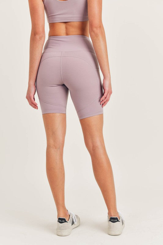 Bronze-Tactel-Lycra High-Impact Biker Shorts - Oh So Boujie