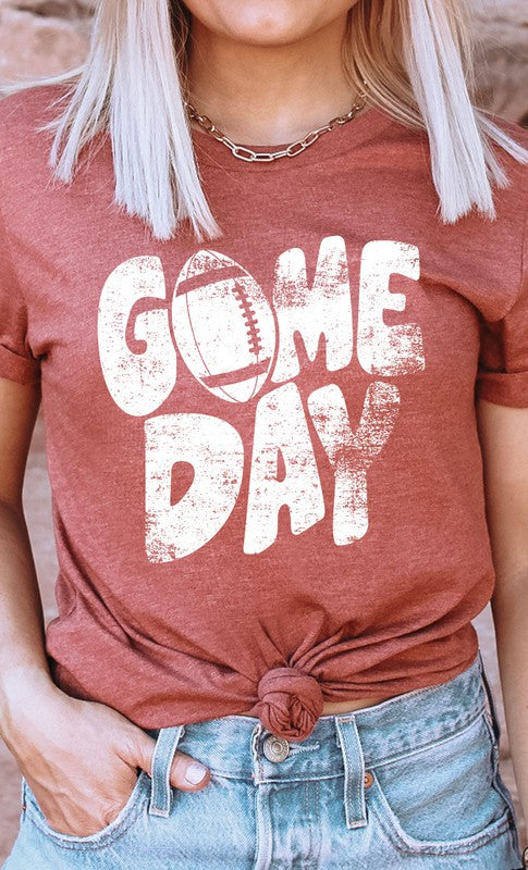 Distressed Game Day Graphic Tee - Oh So Boujie