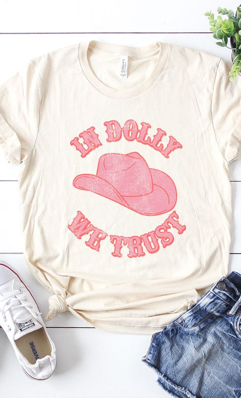 Retro In Dolly We Trust Graphic Tee