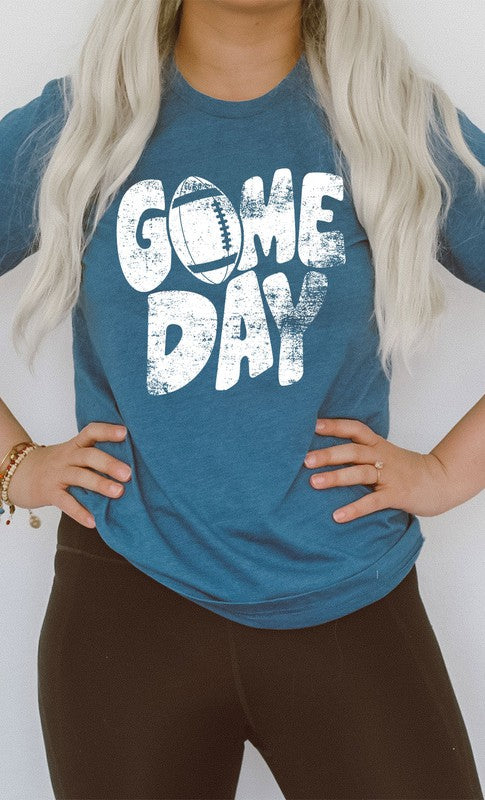 Distressed Game Day Graphic Tee - Oh So Boujie